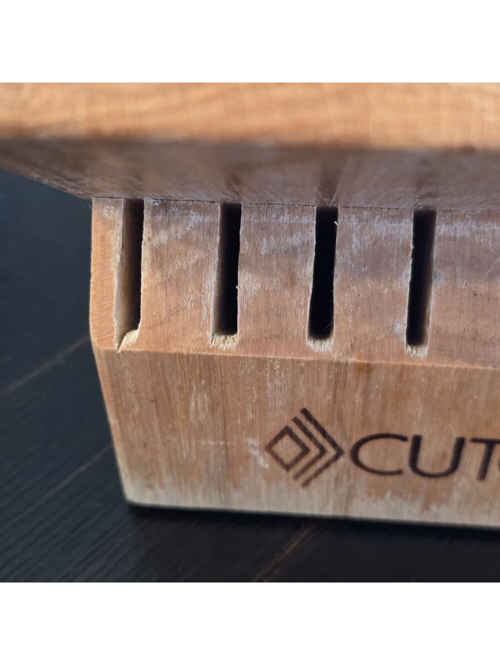 Cutco Wooden Knife Block 18 Slot 2 Hole Kitchen Knife Storage Holder Made In USA - Picture 15 of 15